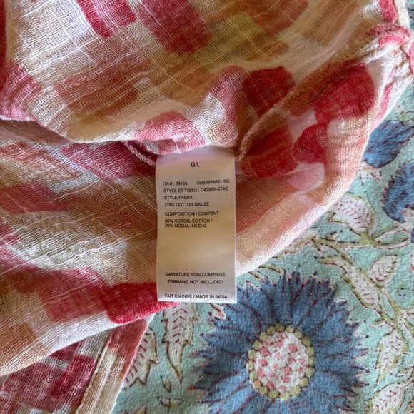 Charlie B Cotton Gauze Flowy Top - Picture 8 of 8